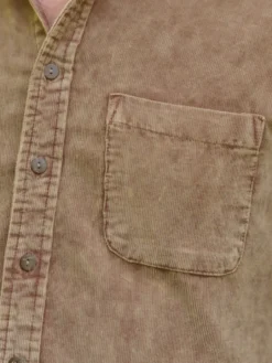 Woodlands Washed Corduroy Shirt - Brown