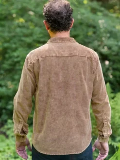Woodlands Washed Corduroy Shirt - Brown